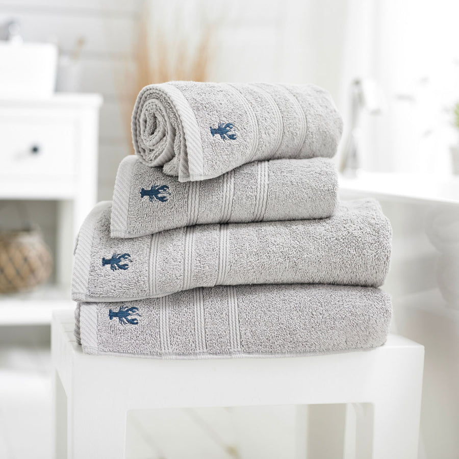 Lobster Creek Grey Kaleidoscope Towels