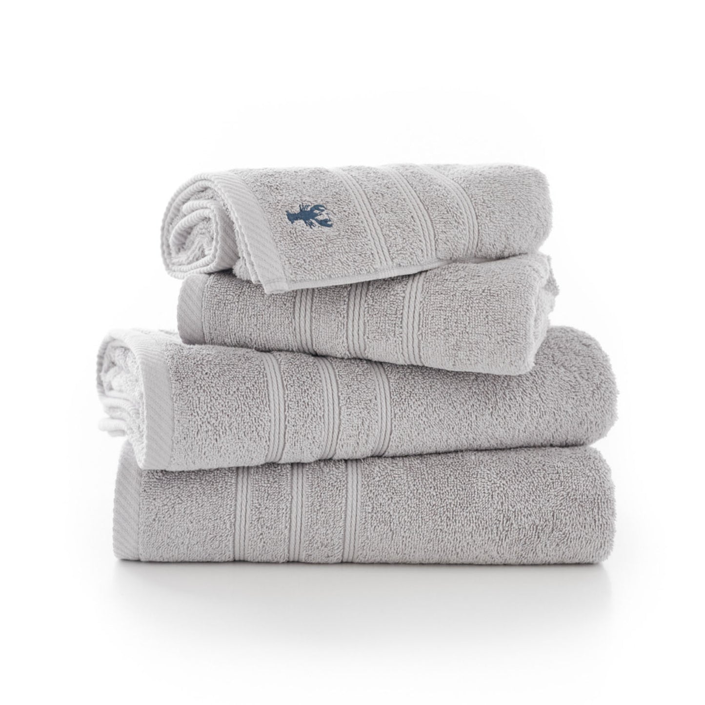 Lobster Creek Grey Kaleidoscope Towels