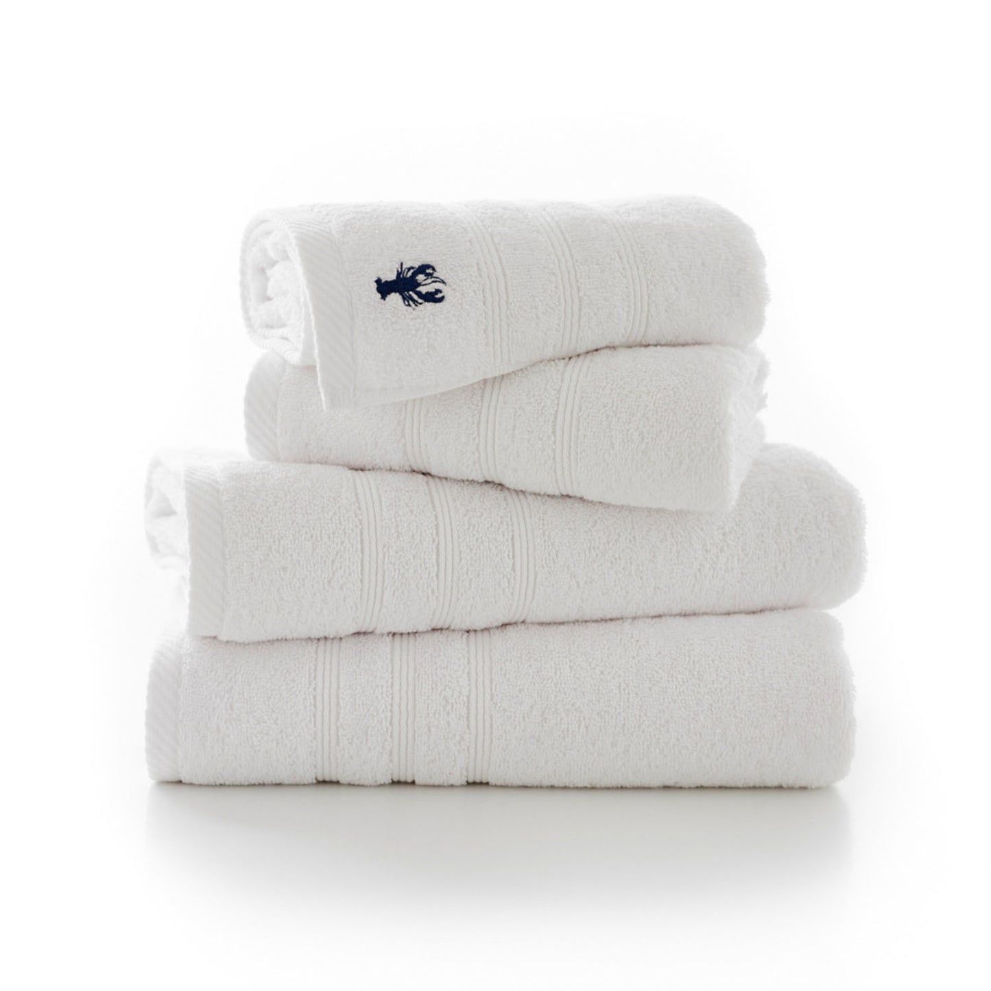 Lobster Creek White Kaleidoscope Towels