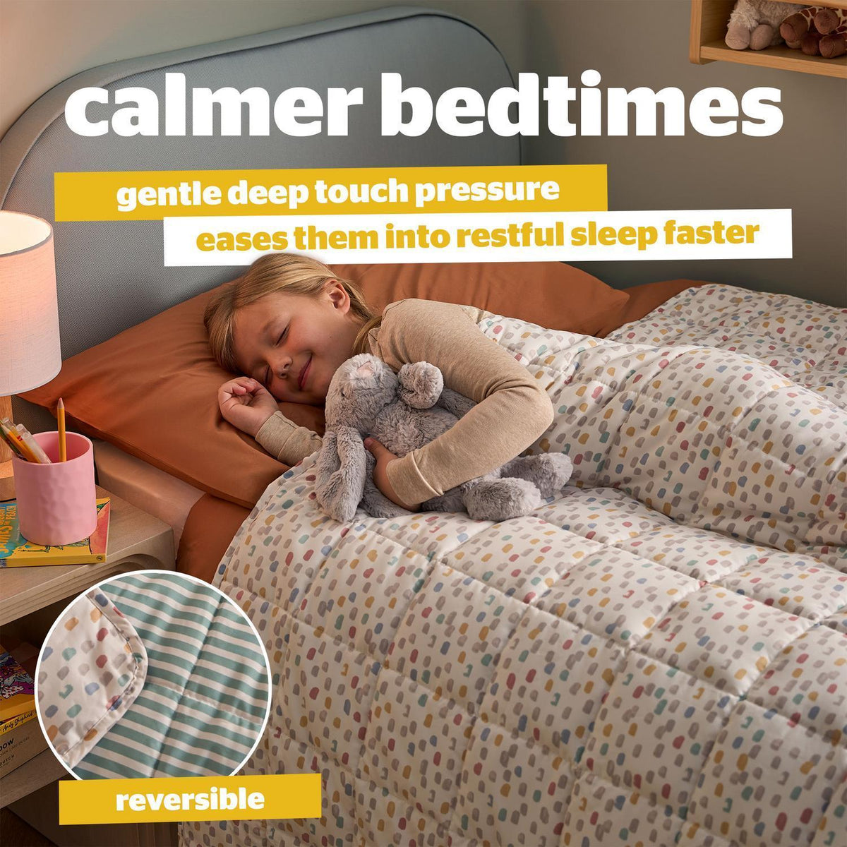 Silentnight Healthy Growth Spots & Stripes Weighted Blanket 3kg
