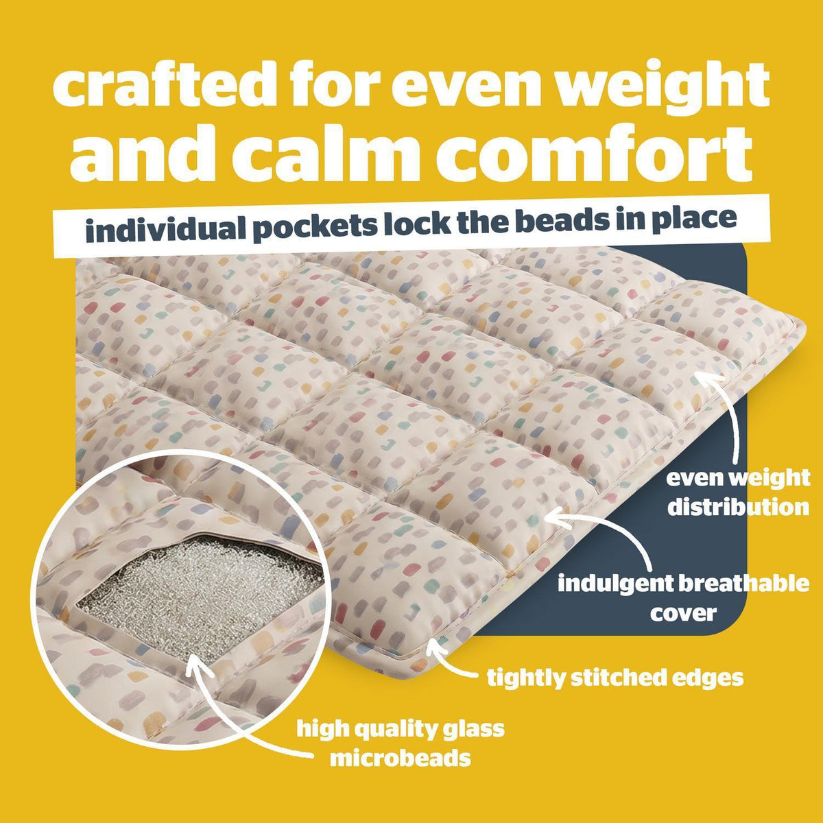 Silentnight Healthy Growth Spots & Stripes Weighted Blanket 3kg