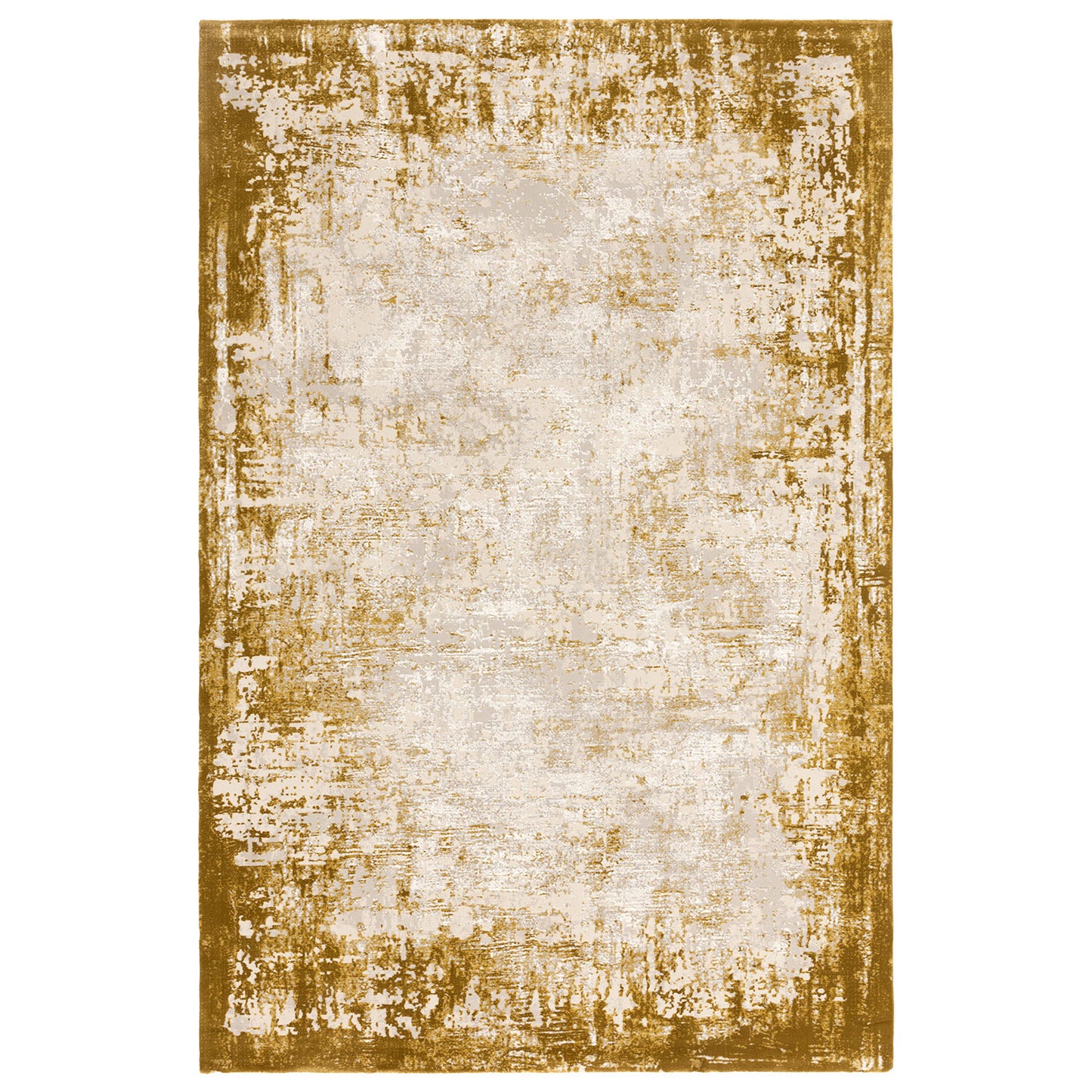 Kuza Border Gold Rug