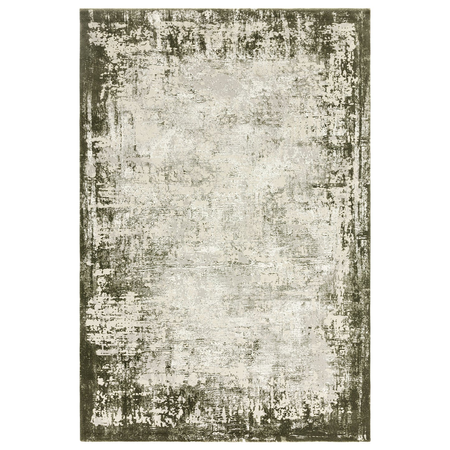 Kuza Border Green Rug