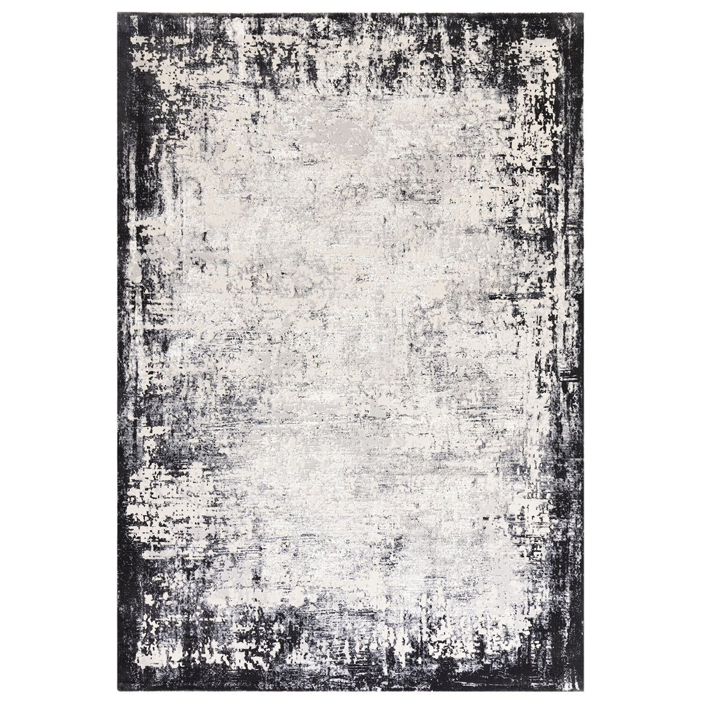 Kuza Border Grey Rug