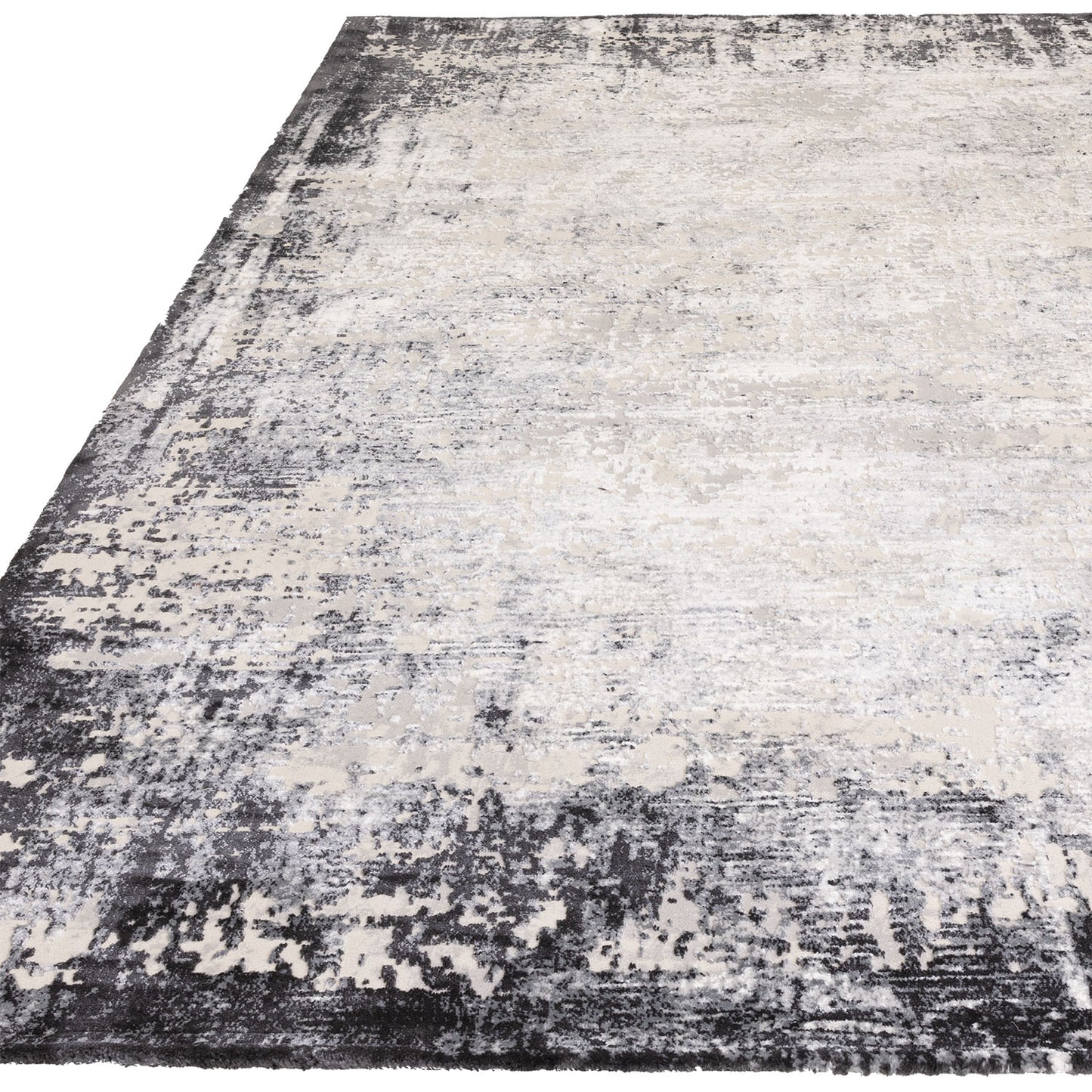 Kuza Border Grey Rug