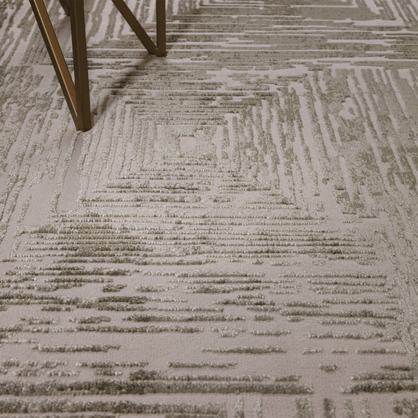 Kuza Portrait Khaki Rug
