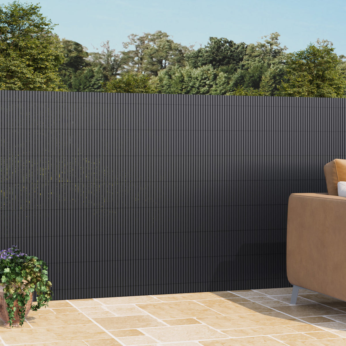 Sun-Blocked PVC Privacy Fence Panels 300 x 120cm