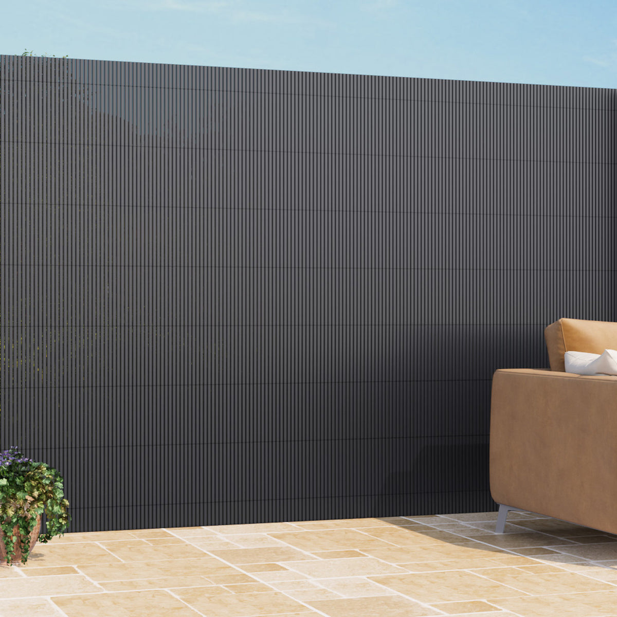 Sun-Blocked PVC Privacy Fence Panels 300 x 180cm