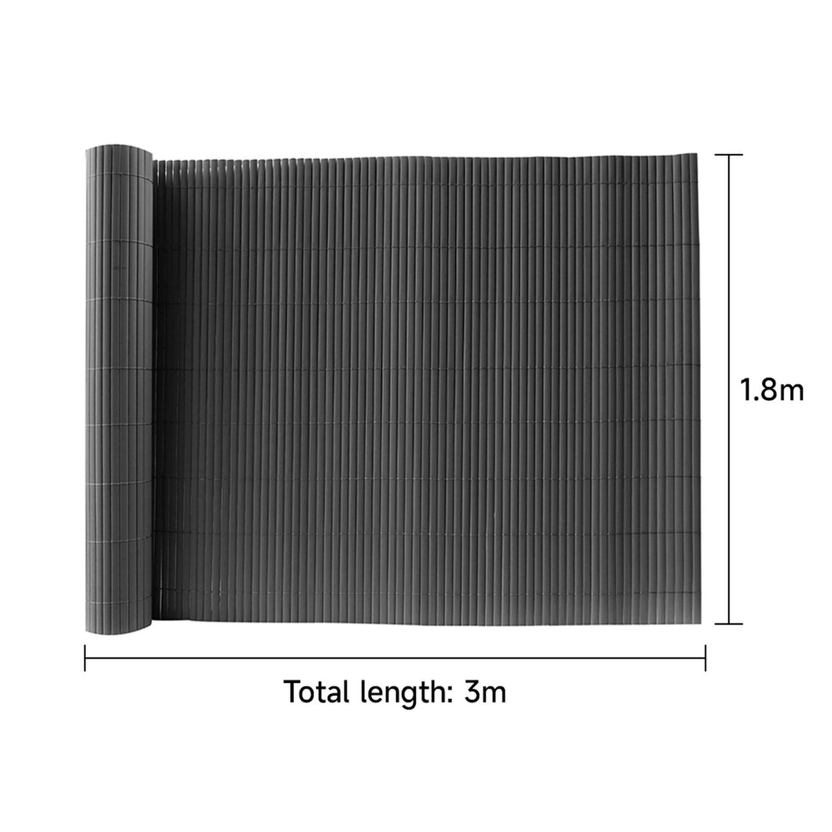 Sun-Blocked PVC Privacy Fence Panels 300 x 180cm