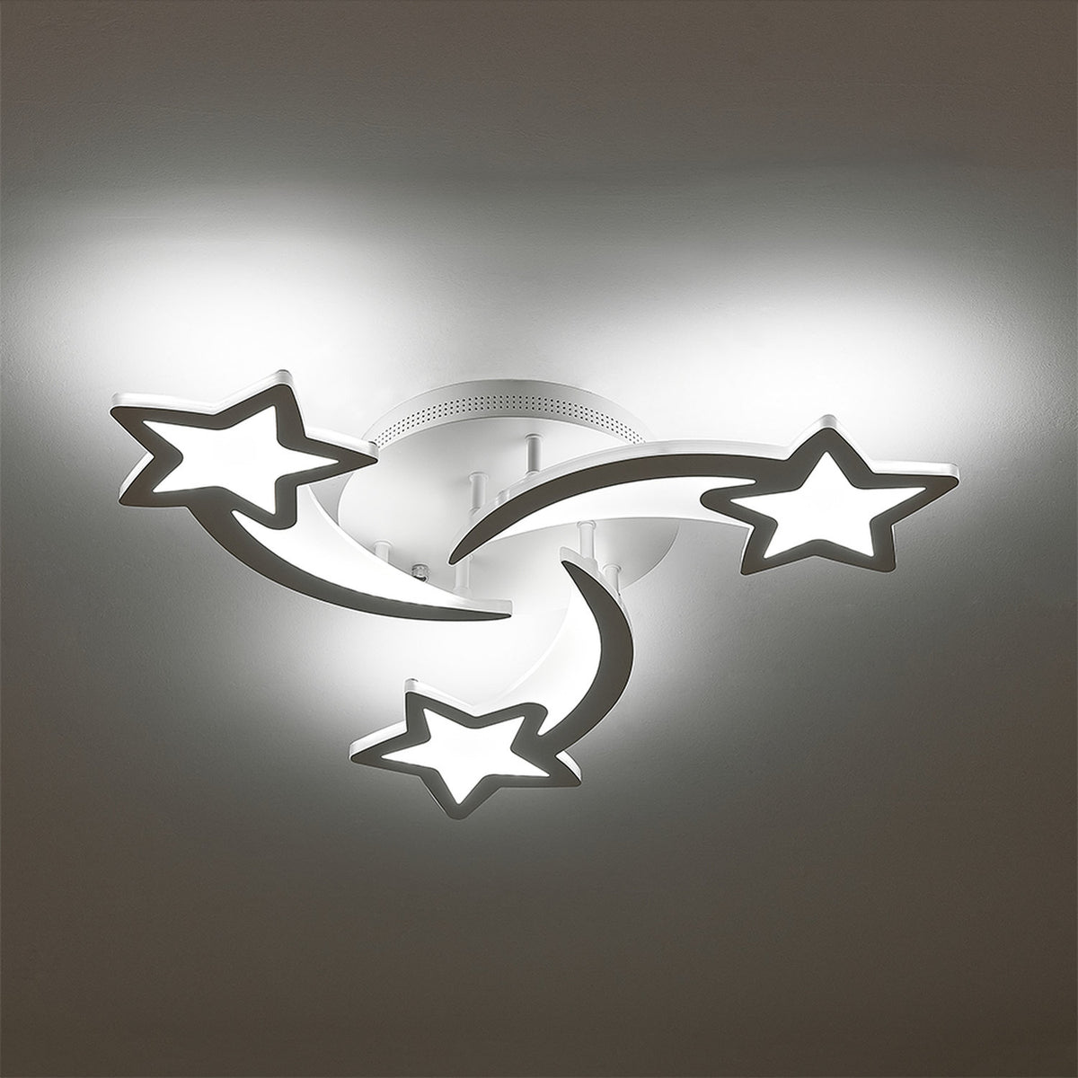 Shooting Stars White LED Ceiling Light