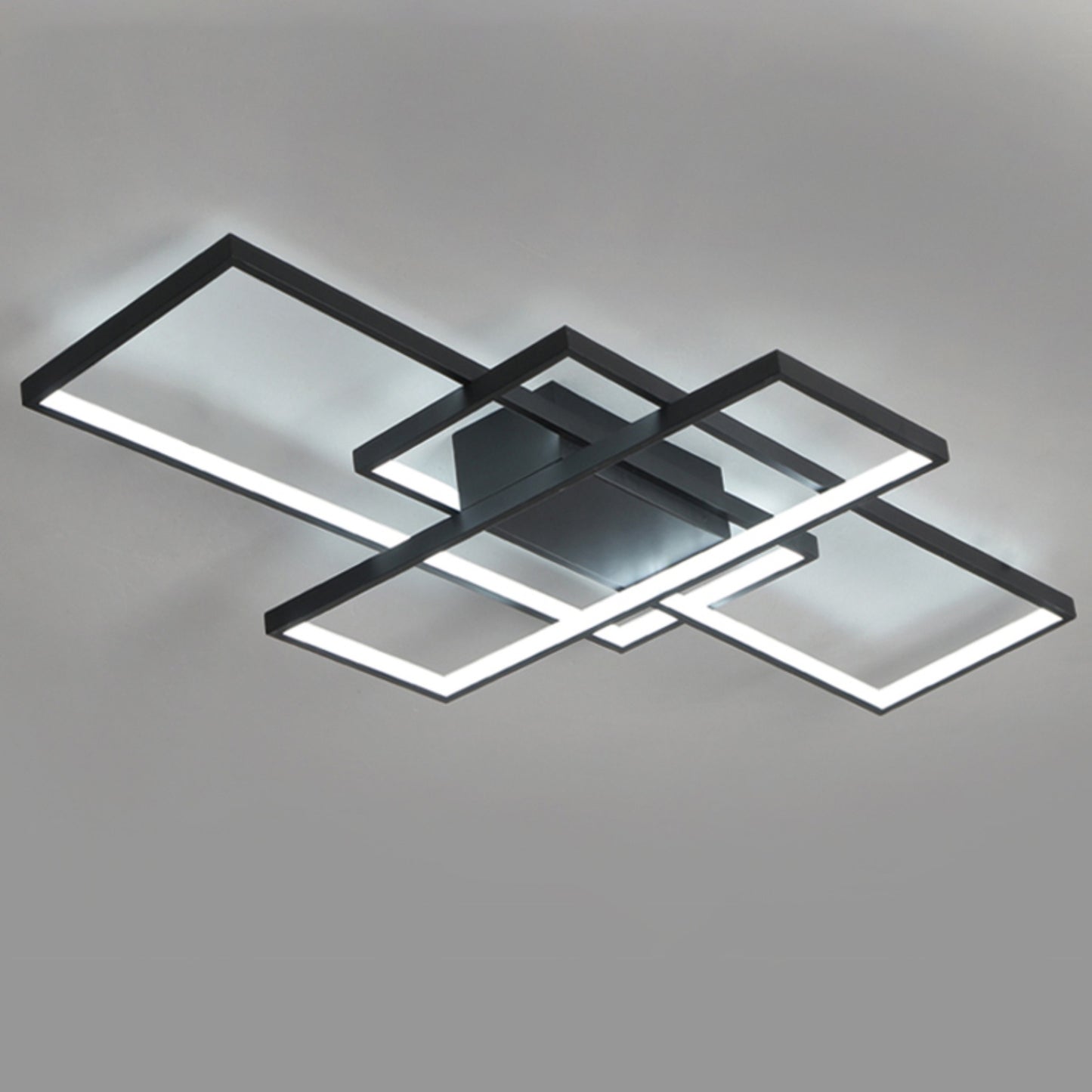 Semi-Flush LED Ceiling Light Stacked Rectangles