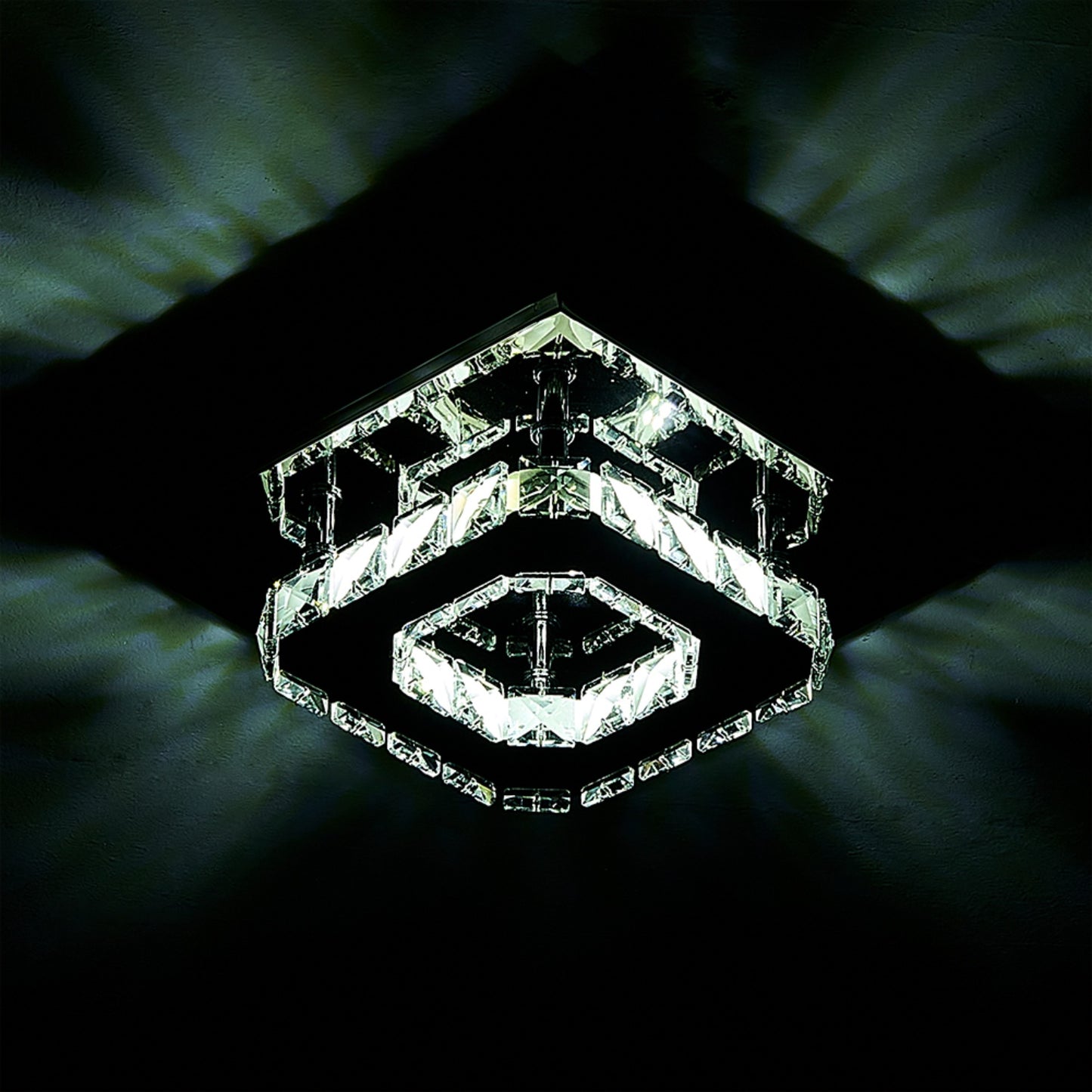 Modern Small Crystal LED Ceiling Light