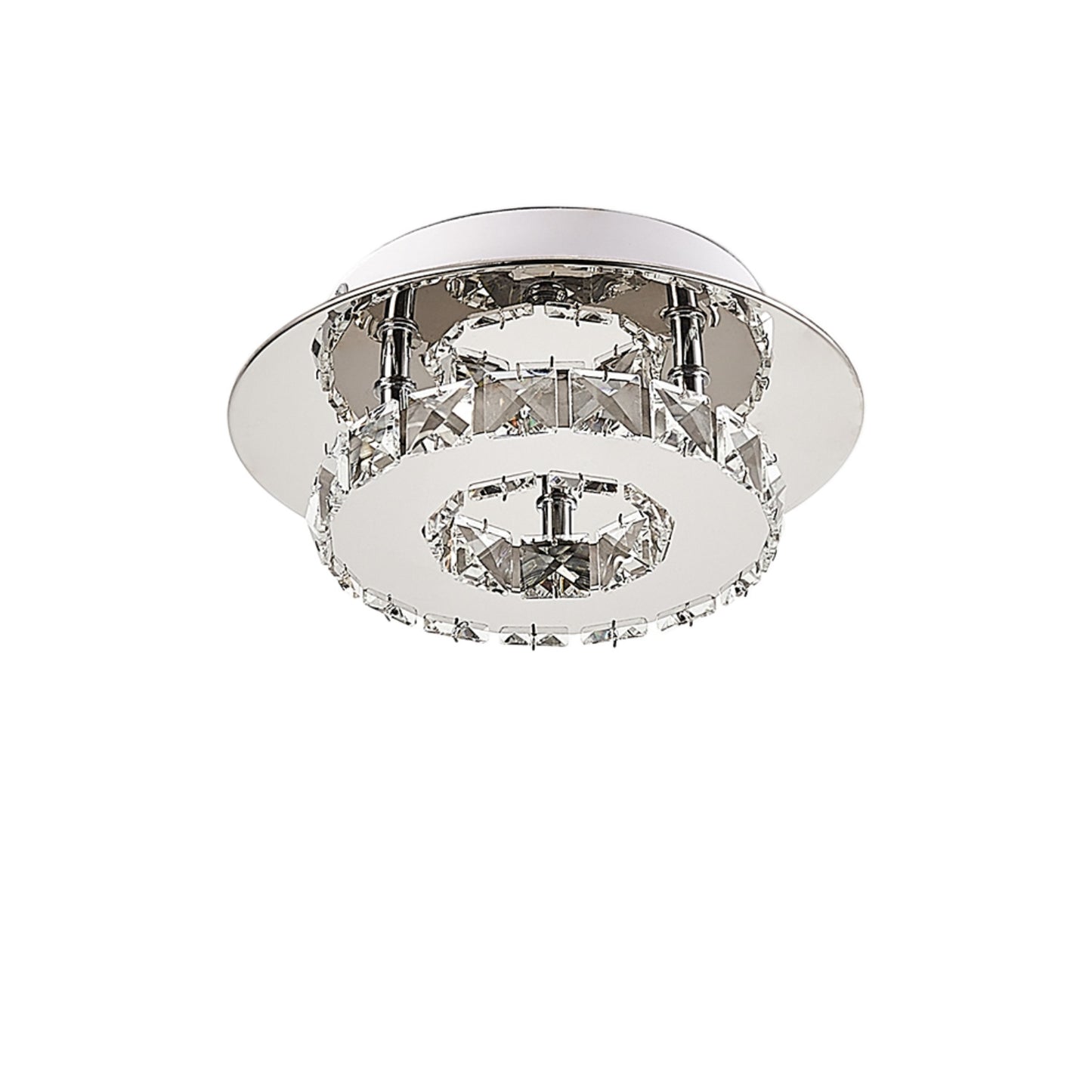 Small Modern Circle Crystal LED Ceiling Light