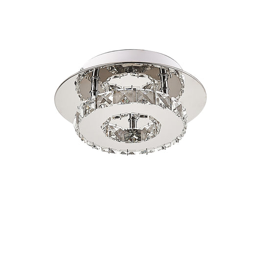 Small Modern Circle Crystal LED Ceiling Light