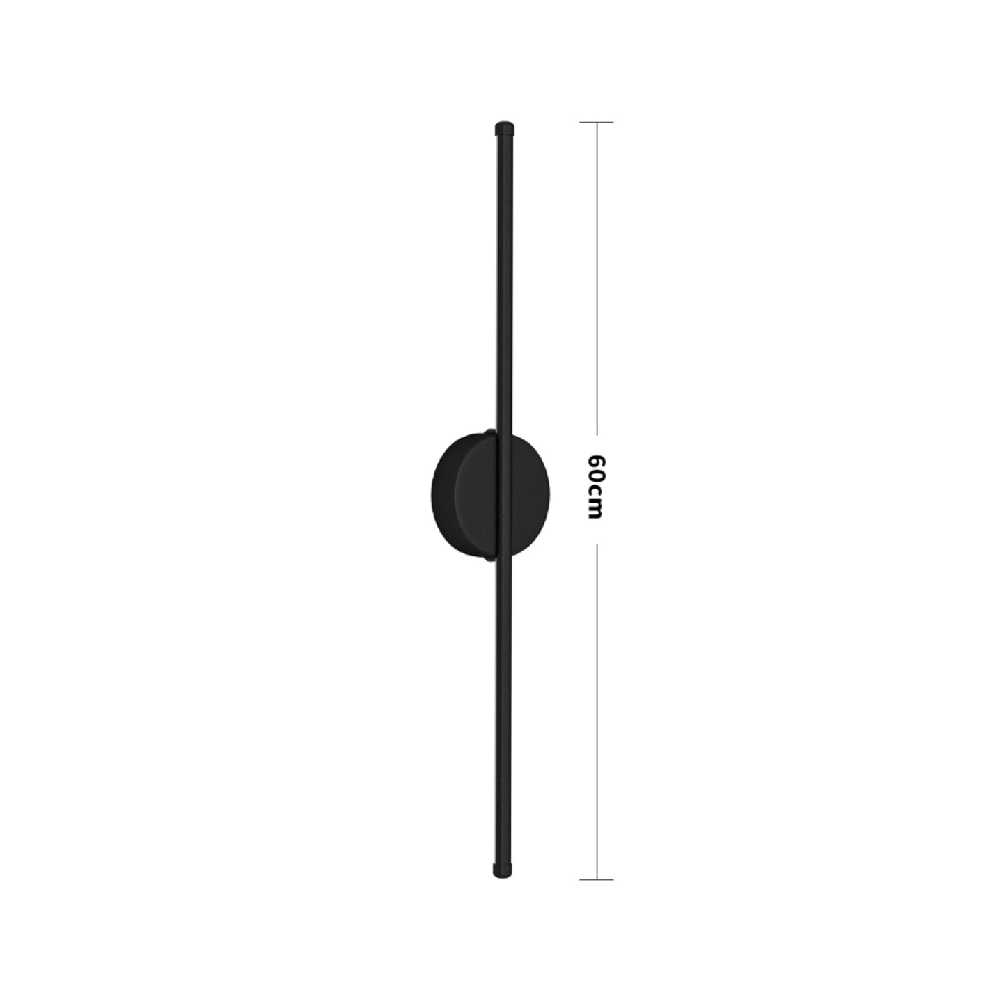 Minimalistic Black Warm White LED Wall Light 10W