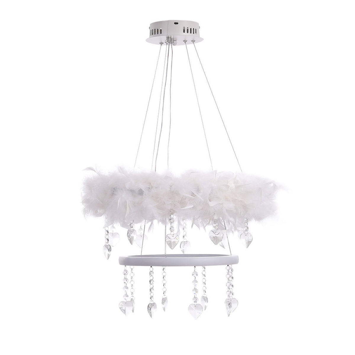 Feather Light White LED Pendant 40W