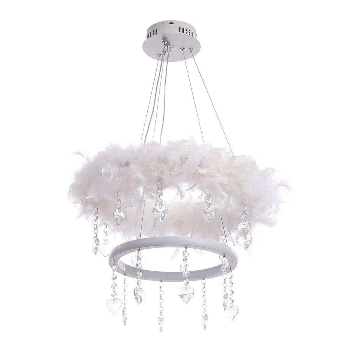 Feather Light White LED Pendant 40W