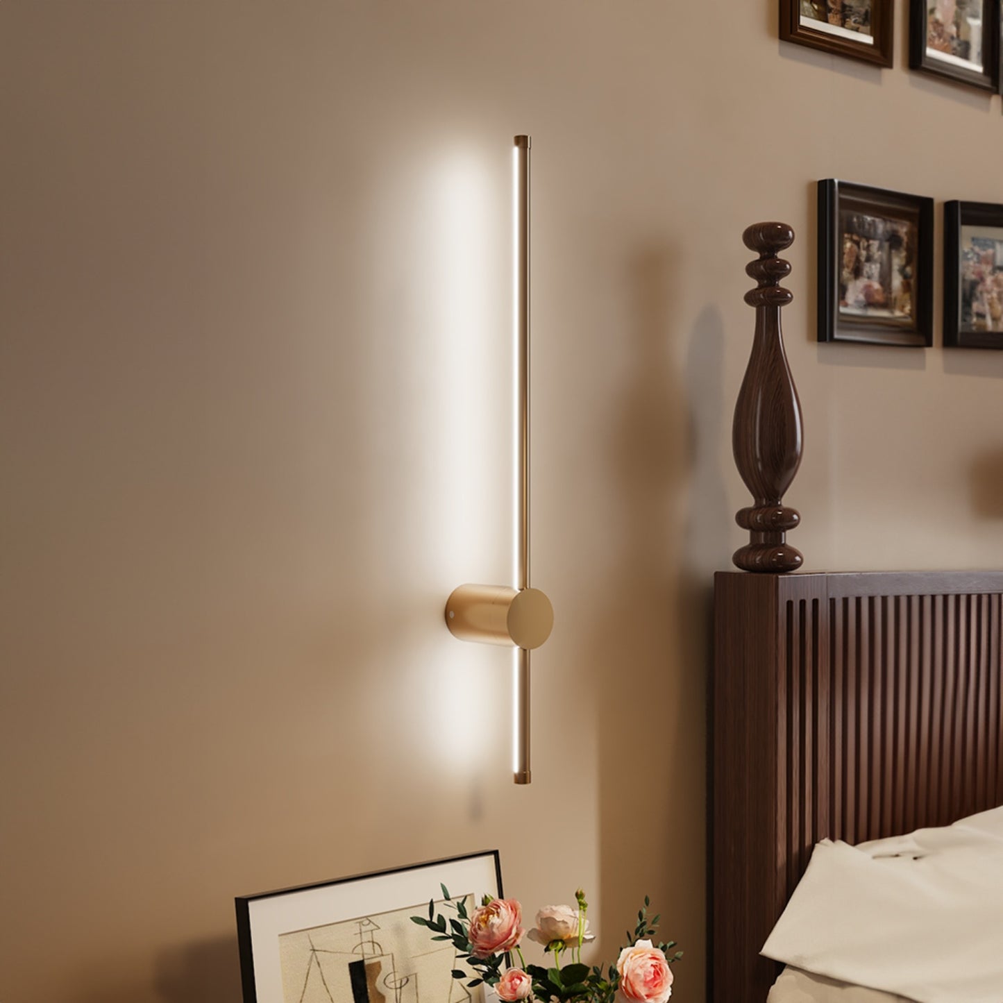 Modern Gold Rotatable Aluminum LED Wall Light Cool White