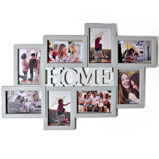 Love Life Grey Home Collage Frame