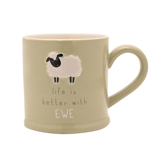 It's Better With Ewe Embossed Mug