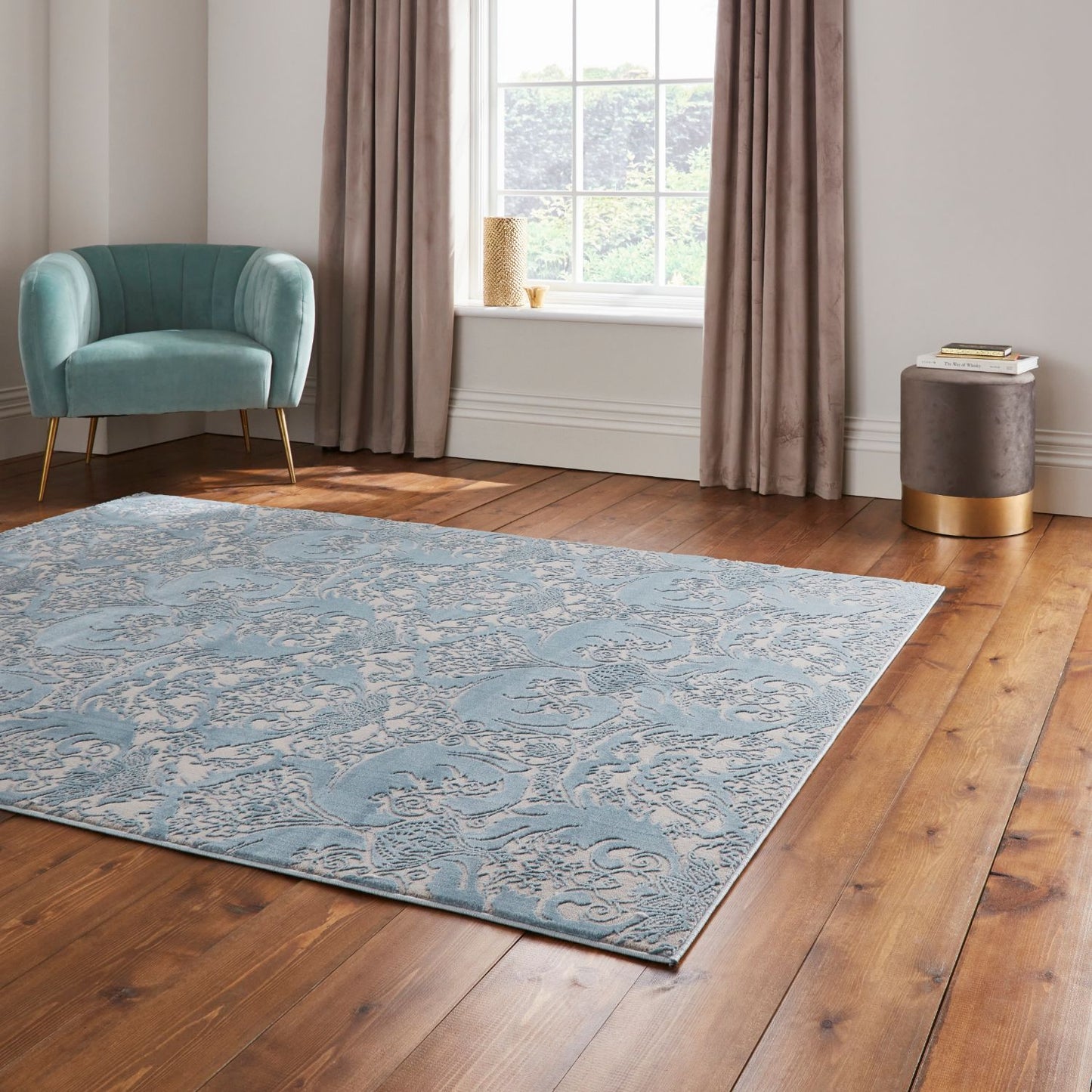 Laurence Llewelyn-Bowen Imperial Blue Rug