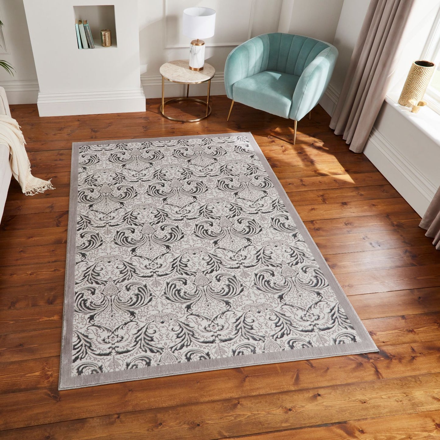 Laurence Llewelyn-Bowen Imperial Silver Rug