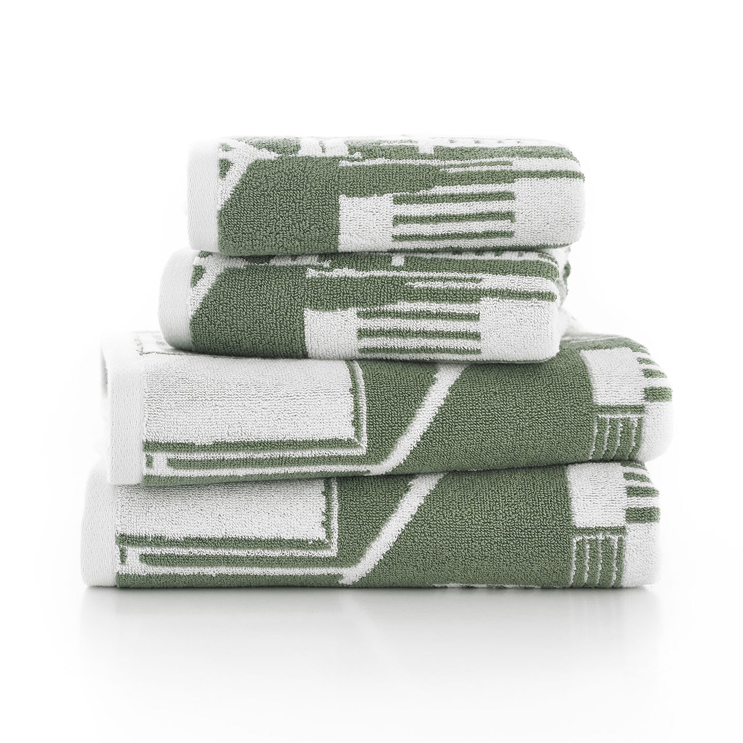 Lobster Creek Kings Parade Olive Green Towels