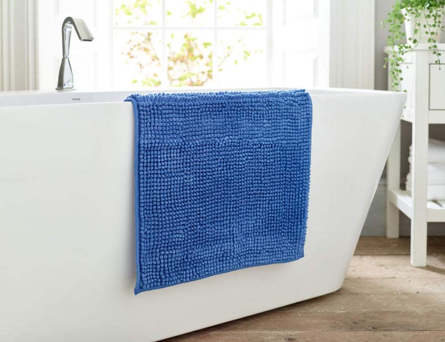 Lobster Creek Royal Blue Kaleidoscope Noodle Bath Mat