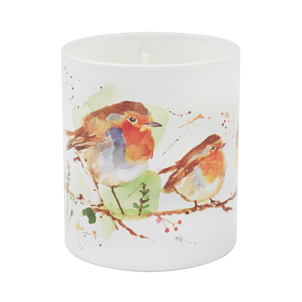 Winter Robin Candle