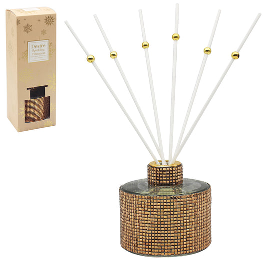 Desire Gold Diamante Cinnamon Diffuser 200ml