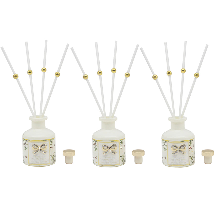 Madelaine White Christmas Diffusers Set of 3