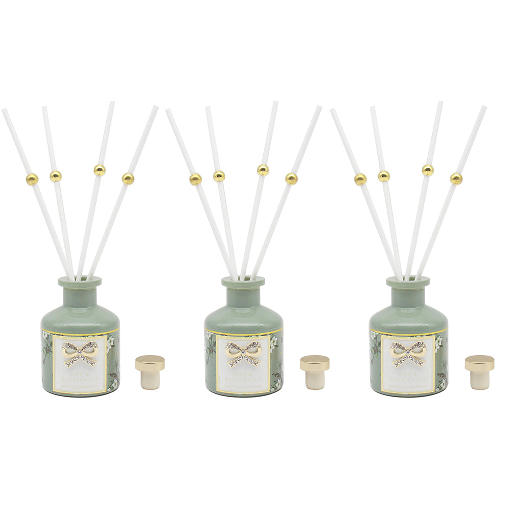 Madelaine Green Christmas Diffusers Set of 3