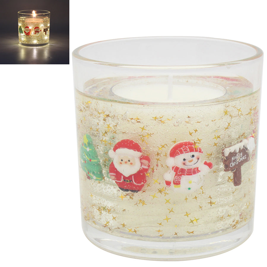 Christmas LED Light Up Gel Candle