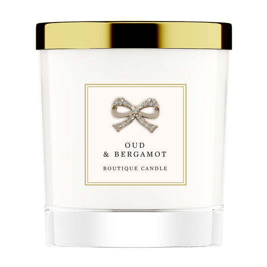 Oud and Bergamot Scented Candle
