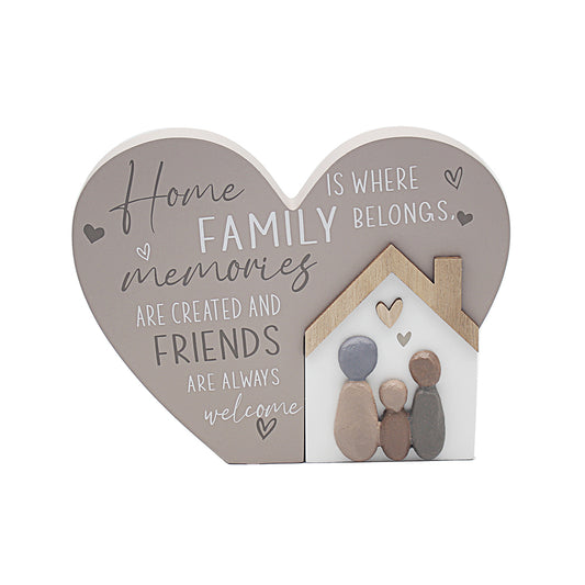 Home Family Heart Plaque