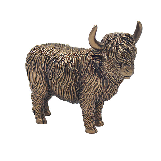 Highland Cow Bronze Finish Ornament