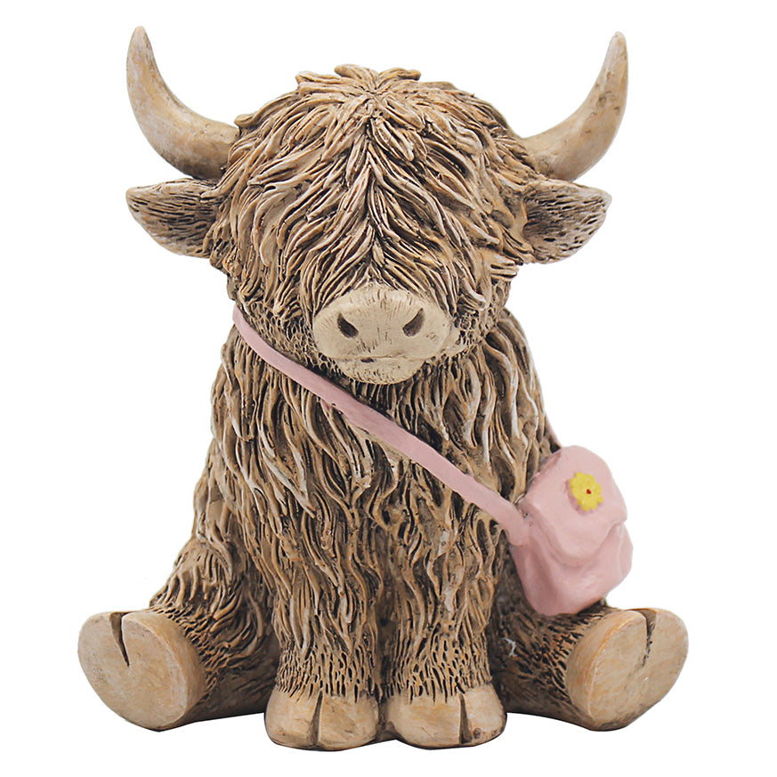 Happy Highland Cow Handbag Ornament