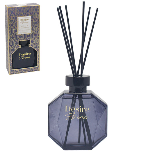 Amber & Sandalwood 200ml Glass Diffuser