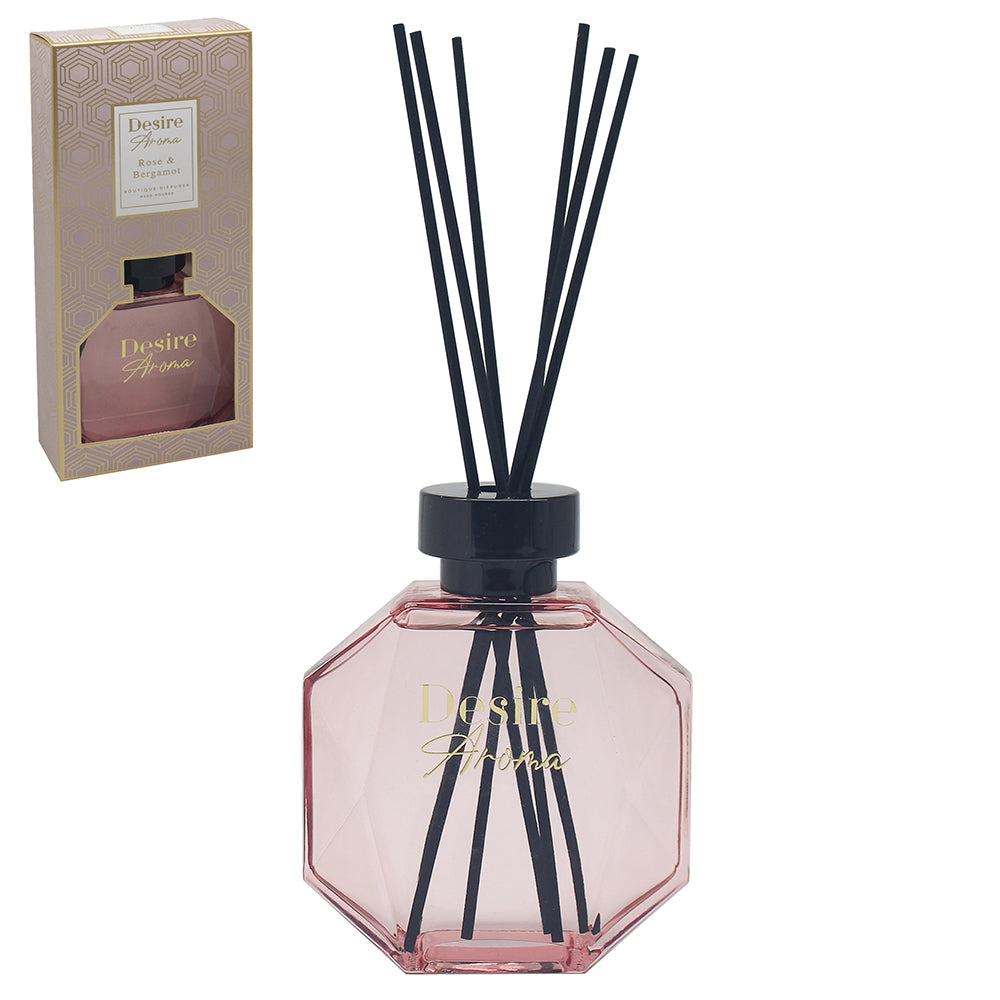 Rose & Bergamot Pink 200ml Diffuser