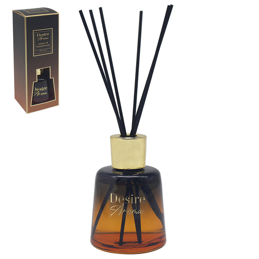 Amber & Sandalwood 180ml Glass Diffuser