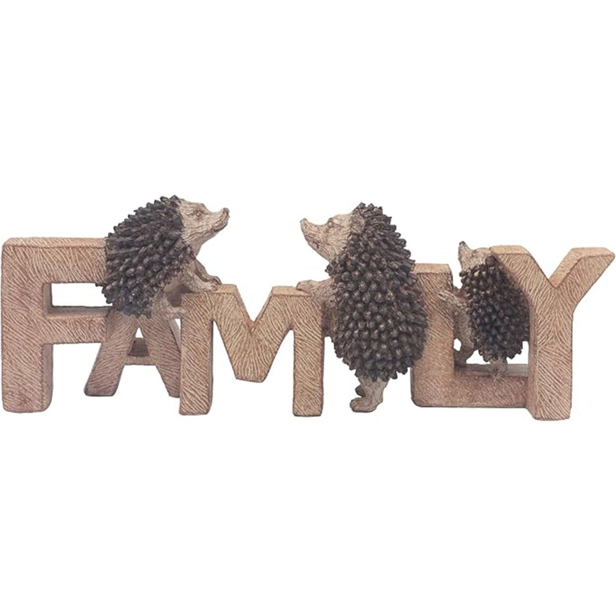 Prickles Hedgehog Family Plaque