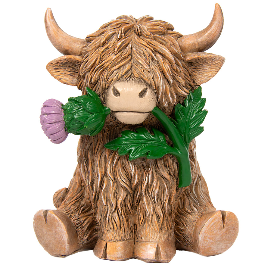Highland Happy Cow Thistle Ornament