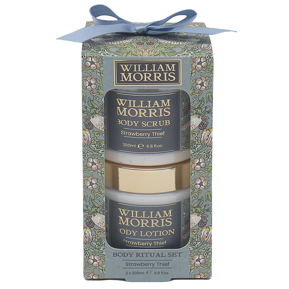 William Morris Strawberry Thief Body Scrub Gift Set