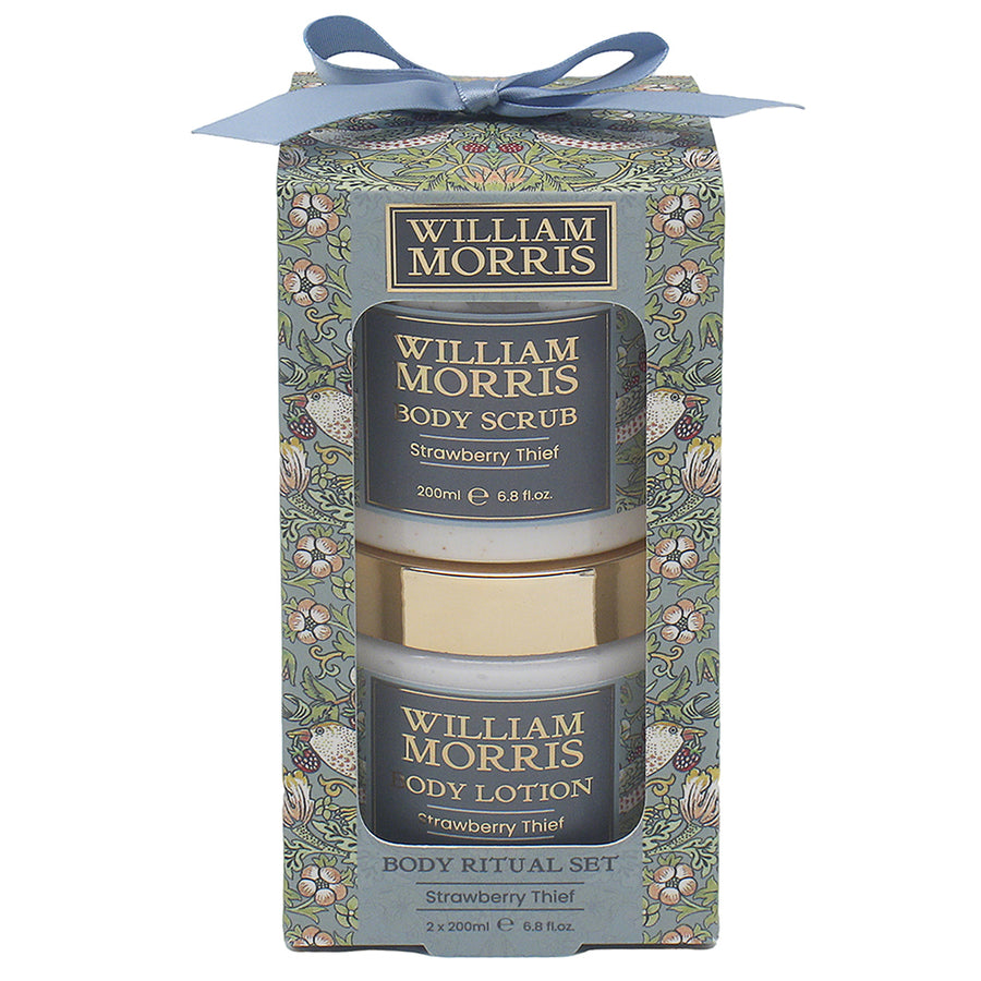 William Morris Strawberry Thief Body Scrub Gift Set