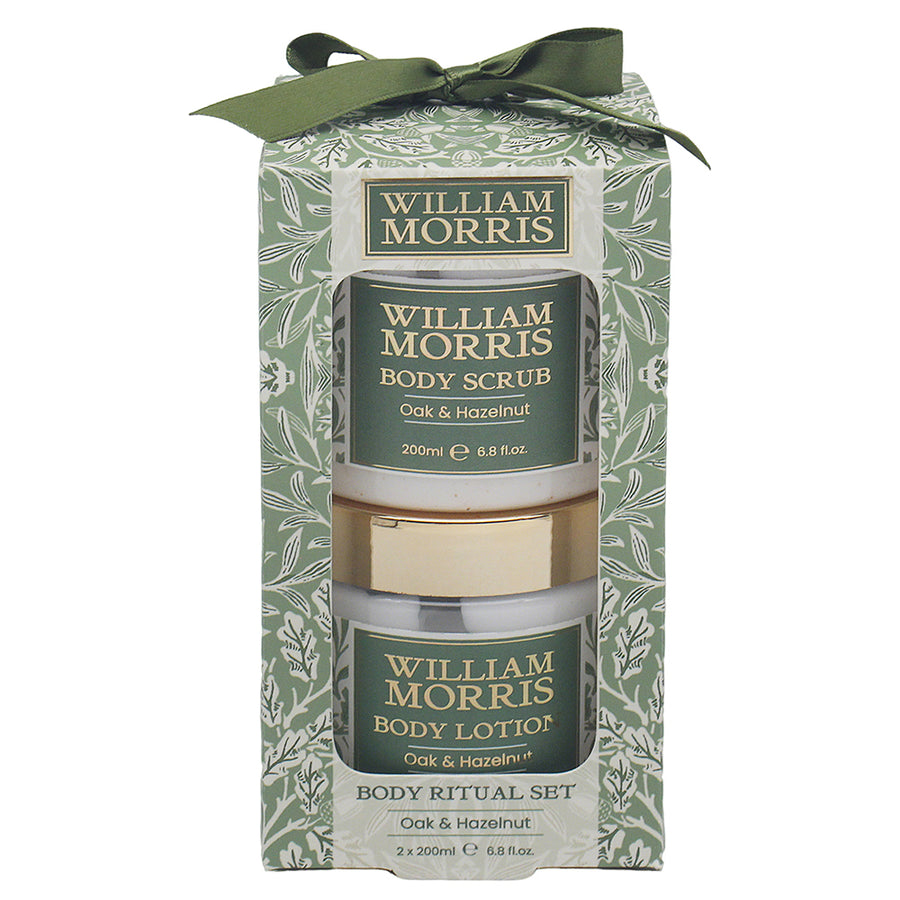 William Morris Acorn Body Scrub & Lotion Set