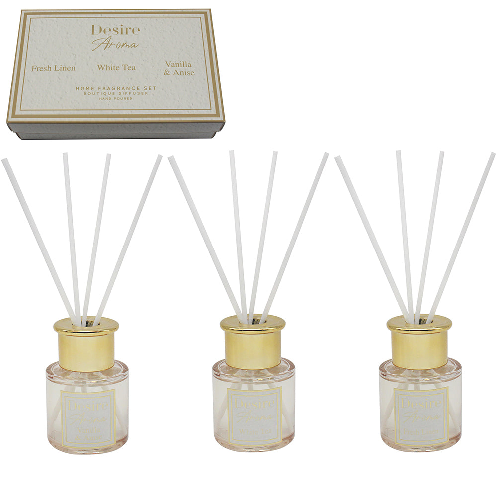 Desire Boutique Cocoa Reed Diffusers (Set of 3)