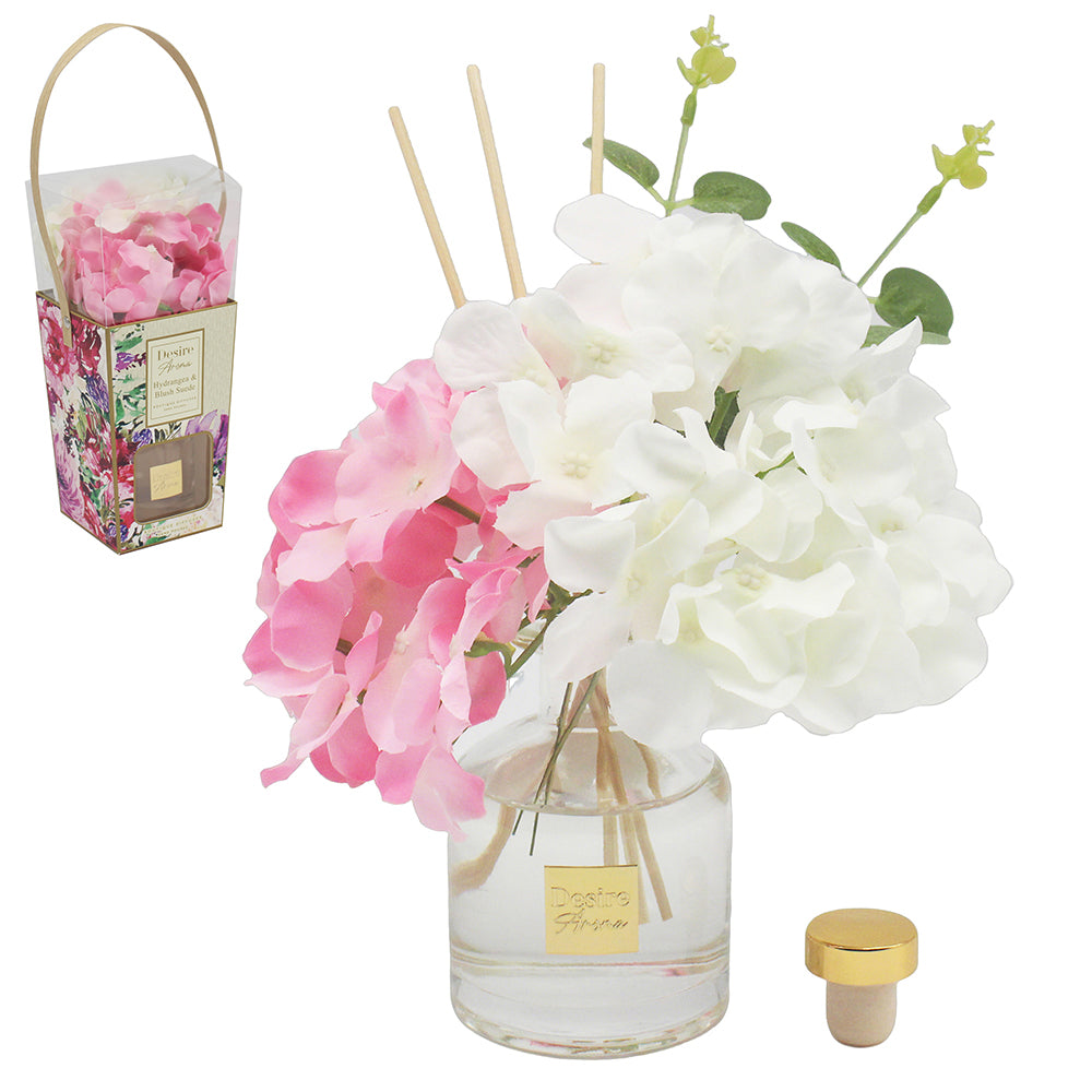 Desire White & Pink Hydrangea 200ml Diffuser