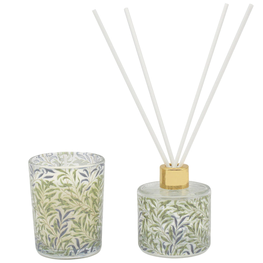 William Morris Willow Bough Candle & Diffuser Set