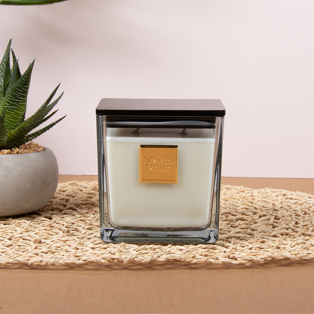Suave Square Lidded Candle