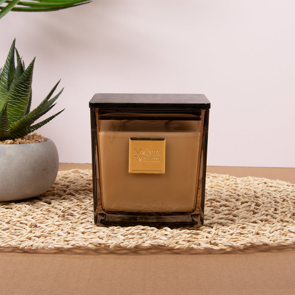 Oud Square Lidded Candle